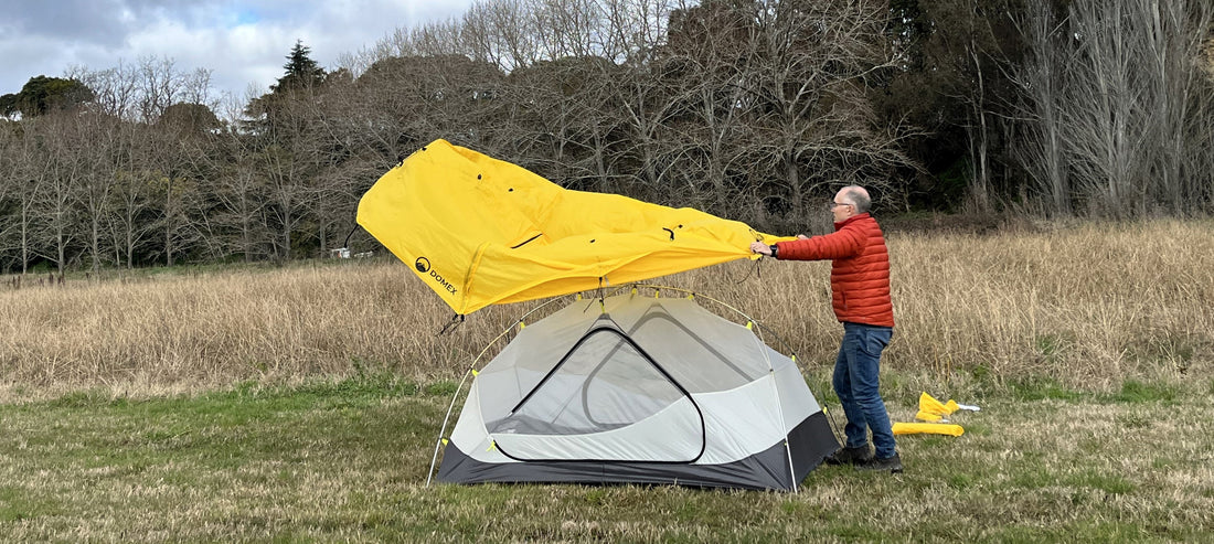 how to pitch tent high wind
