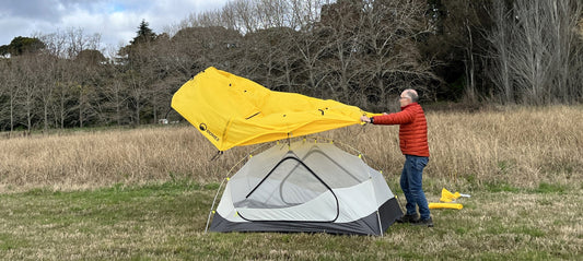 how to pitch tent high wind
