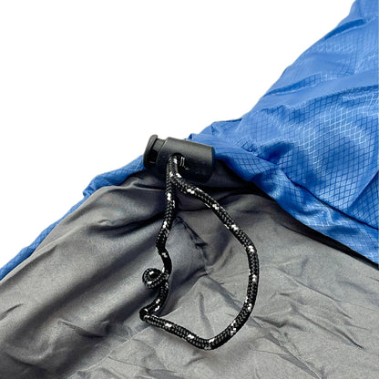 Close up of hood toggle on Domex Nimbus 100 Summer Sleeping Bag - Blue